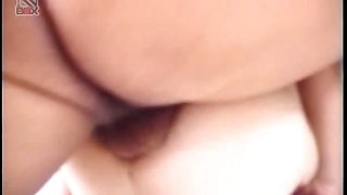 Shy asian teen sucking and fucking cock