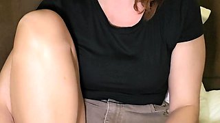 A nylon and foot fetish