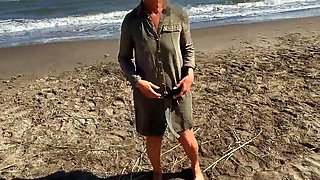 A hotwife and her cuckold at the beach