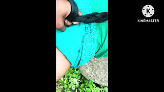 Fucking doggy style in the jungle