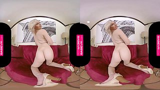 Blonde Teen 18+ Babe Rides Her Sex Toy - Cora Ora, Virtual Reality And Vr Porn