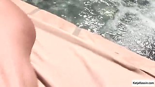 Slut Analized By The Pool