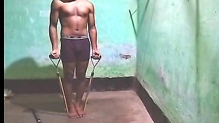 Hot cock Sex Trans Shemale Muscular Gym Boy