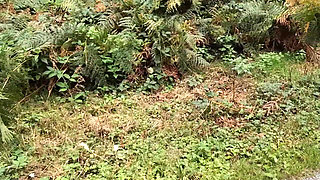 Punishment Walk - Stuffing Her Bra and Panties in the Woods