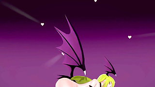 Morrigan Aensland Nude Dance and Sex Hentai Darkstalkers Mmd 3D Blonde Hair Color Edit Smixix