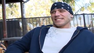 Blonde Milf Sucks A Monster Cock Then Gets A Hard Fuck On The Bed With Candy Manson And Johnny Sins