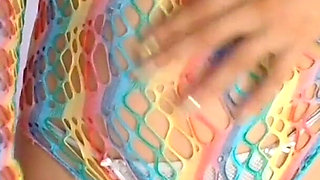 Gorgeous Bellealiz in Her Colorful Swimsuit