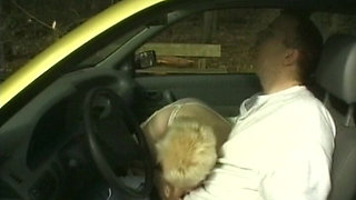 Chubby German MILF Got Her Pussy Fingered and Licked in Car