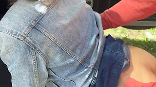 Road Trip Threesome Ends With Creampie For Blonde Babe