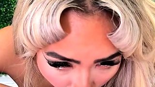 Hottie Luna Luxe Is Eager And Swallows A Huge Long Dick