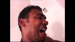 Double Penetration and Cumshot in Mouth of Three Monster Black Cocks for Beautiful Busty MILF