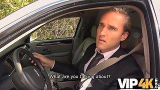 Vip4k. random passerby scores fantastic bride in the wedding limo