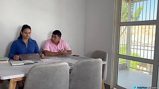Office Secretary Sucks Boss For Raise - MaRaSexx Latina MILF Uncensored POV