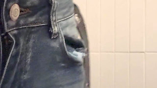 Peeing in Bathroom