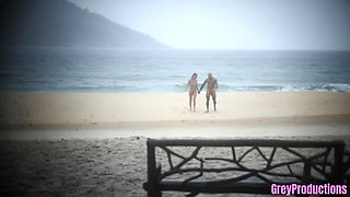 Public Beach Fuck -- Vow Renewals and Cum on My Face