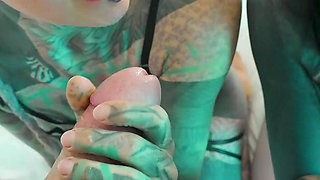 Tattoo Sluts Gaping Anal Holes in Rough Foursome - ATM & POV