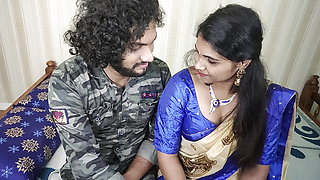 Kerala hot half saree romance with sex by Vaishnavy and Sharun Raj, Mallu hot couple kerala half saree romance with sex