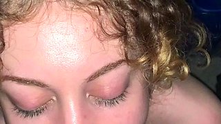 Czech amateur blowjob and fucking POV in public