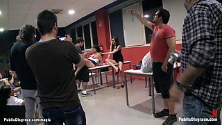 Curvy Spanish babe fucked outdoors