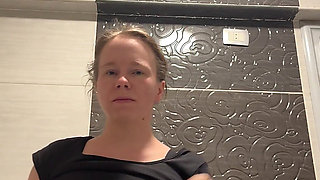 Hot Striptease in the Bathroom