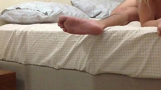 Blonde bombshell moans I beg you to come now