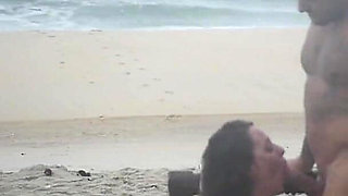 Public Beach Fuck -- Vow Renewals and Cum on My Face