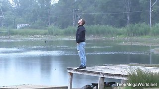 Dude pops all over a jiggish beauty full flick