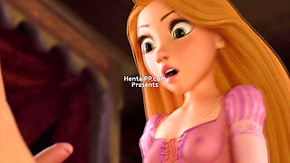Rapunzel Play With Small Cock ( Cartoon Parody )