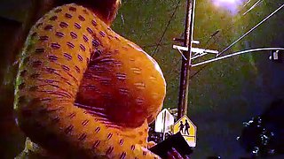 Sexy Street Hookers Show Tits and Shake Ass in Public
