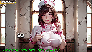 Nyra the Hot Nurse, New Harem Girl, Clinic Blowjob Then Cowgirl and Doggy, Facial Cumshot, 4k120