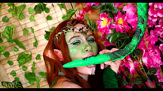 Hot Elf Girls Stretch Their Holes Very Hard with Big Dildos