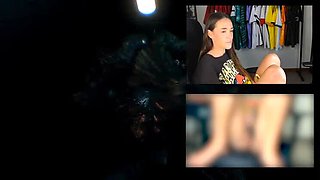 Hot Brunette Solo Masturbation - Nightmare Code Valentine Hentai Reaction