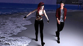 Two hot babes tempted about stranger dick. How it will end?