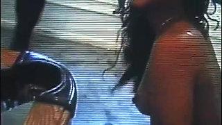 Black pussy licking fucking on the pool table