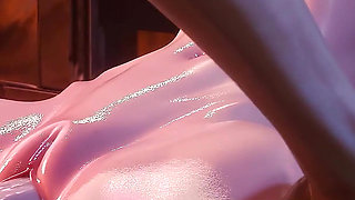 D.va Washroom Gangbang - Shared with Two Guys Overwatch 3D Animation
