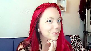 Dirty bitch fucks her cunt hard