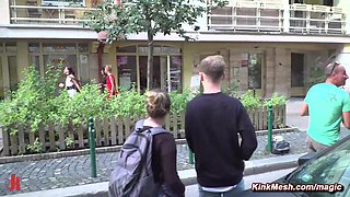 Wild public group fucking of ass fuck action