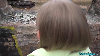 Martin Gun’s Blonde Teenie Passion in Public Heat