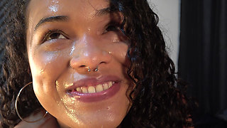I am very happy with my face full of cum..