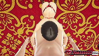 Sexy Japanese Girl Ishimaru Maki - 3D Animation with Hot Sloppy Blowjob, Intense Deepthroat Service, and Footjob Fetish
