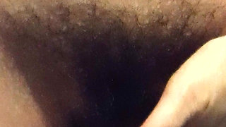 Hairy MILF Fingering Herself