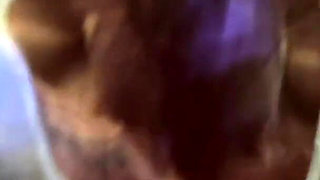 Amazon Kandy Flexes Her Massive Biceps in Her Hotel Pool