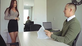I Seduce My Boss To Get A New Job By Giving Him A Great Fuck In The Office