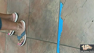 Nurse Jasmine Doe's Afterwork Hot Stinky Feet N Nude Long Toenails