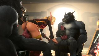 3D Hentai Collection of Heroes Fuck in Threesome