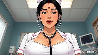 Desi Hot Doctor Bhabi Gives Special Treatment - Indian MILF Doctor Fantasy