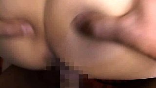 Beautiful Japanese chick fingered and fucked doggystyle
