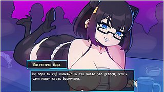 Waitress Learns To Serve Customers Dicks. Female Voice With Car Toon