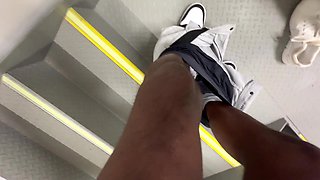 Hot and busty asian milf takes a BBC in public POV