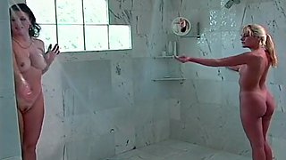 Young Vs Old Lesbian Action In Shower